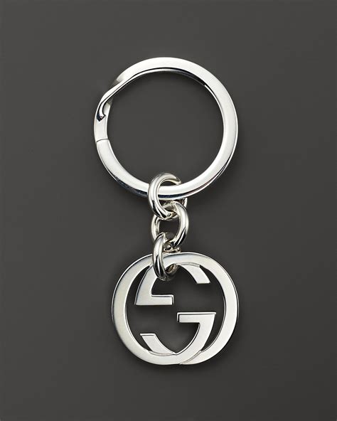 gucci silver key necklace|Gucci keychain.